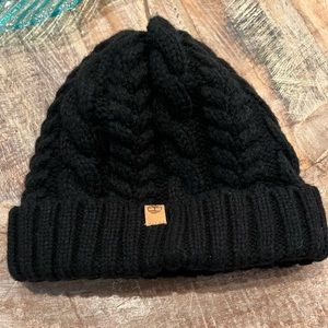 TIMBERLAND BLACK FLEECE LINED HAT, OS